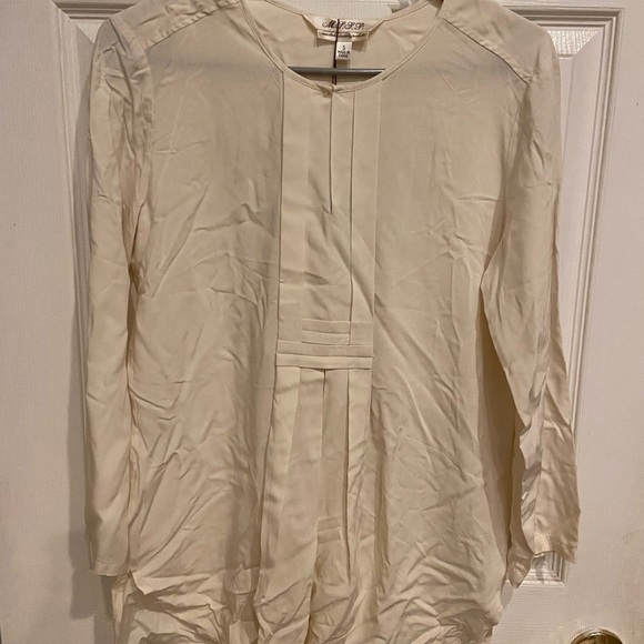 mssp Tops - Mssp cream 3/4 sleeve blouse small